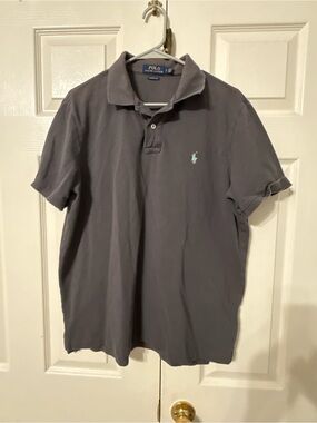 Ralph Lauren Men’s Slate Gray Polo with Mint Pony
